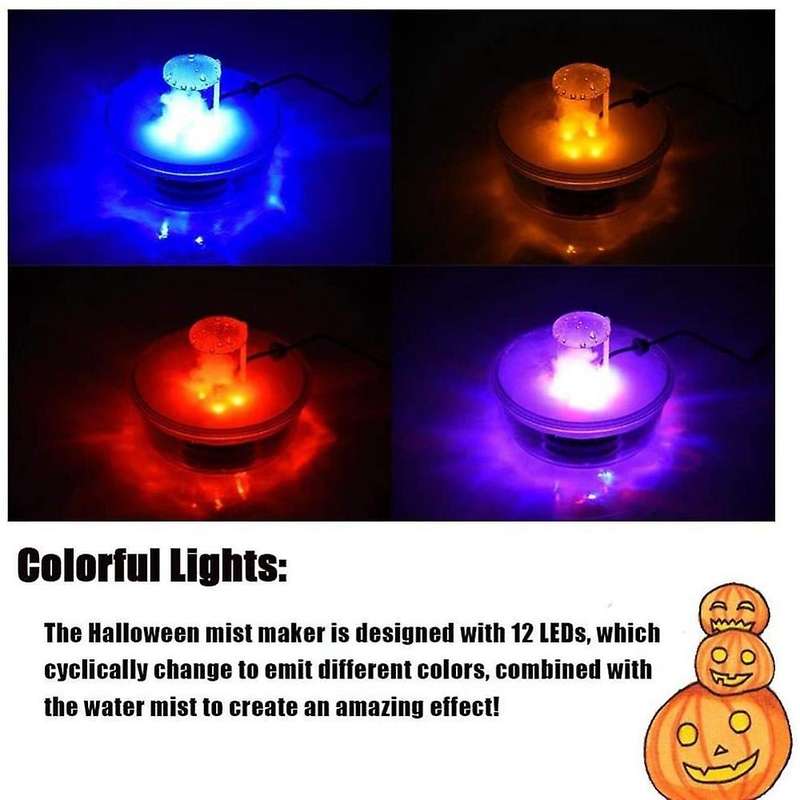 Halloween Witch Cauldron Fog Maker, Party Mist Maker Uk Plug