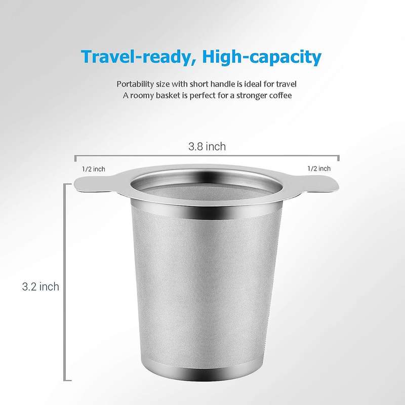5sizes Clear Borosilicate Glass Teapot 304 Stainless Steel Set 380ml