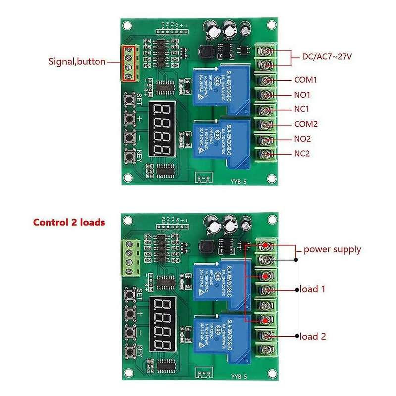 Yyb-5 12v 24v Motor Forward / Reverse Control Board Two Relay