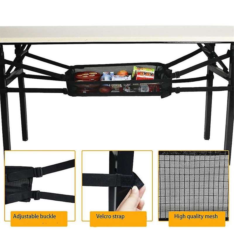 Outdoor Folding Table Hanger Basket Hanging Storage Mesh Net Camping