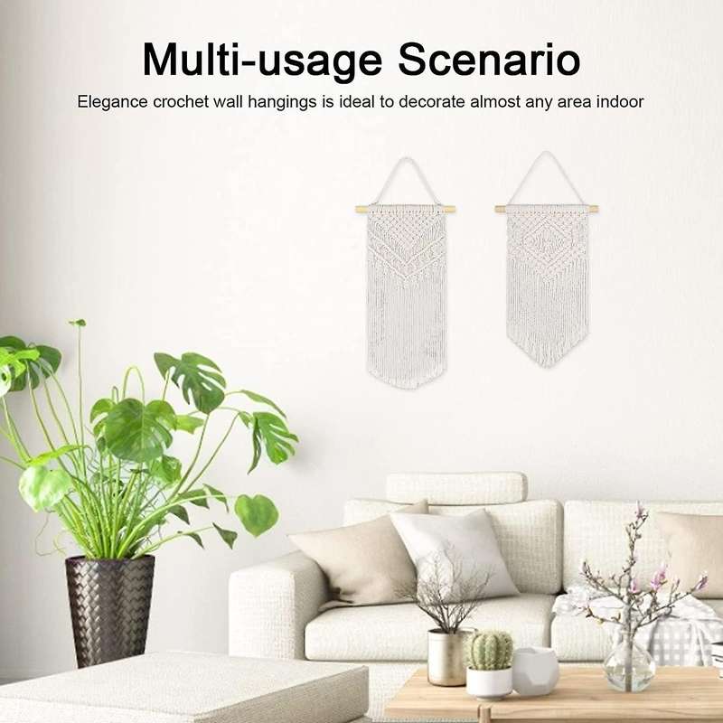 Woven Macrame Wall Decor Woven Tapestry for Living Decoration