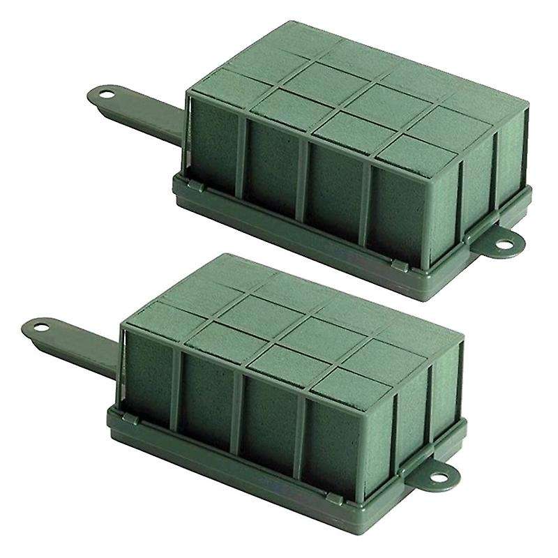 2 Pcs Cage Flower Holder with Floral Foam for Flowers Cage Bowl