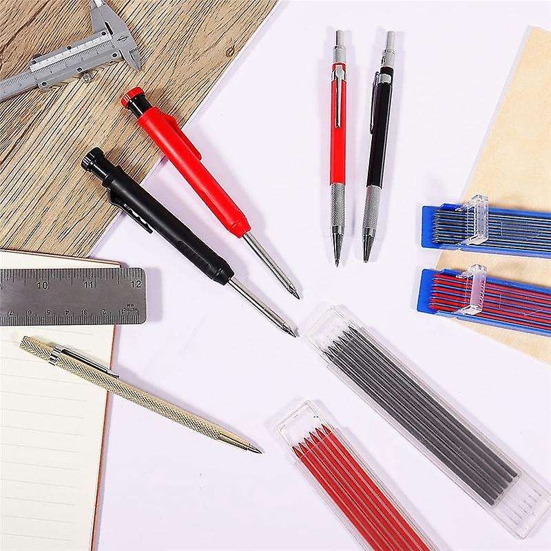 Mechanical Carpenter Pencils Set with Refills 5pcs Woodworking Tool