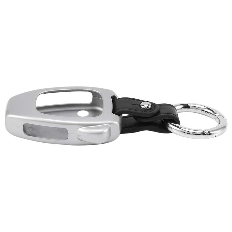 Key Chain Ring Shell Cover Case Frame for Jeep Wrangler Silver
