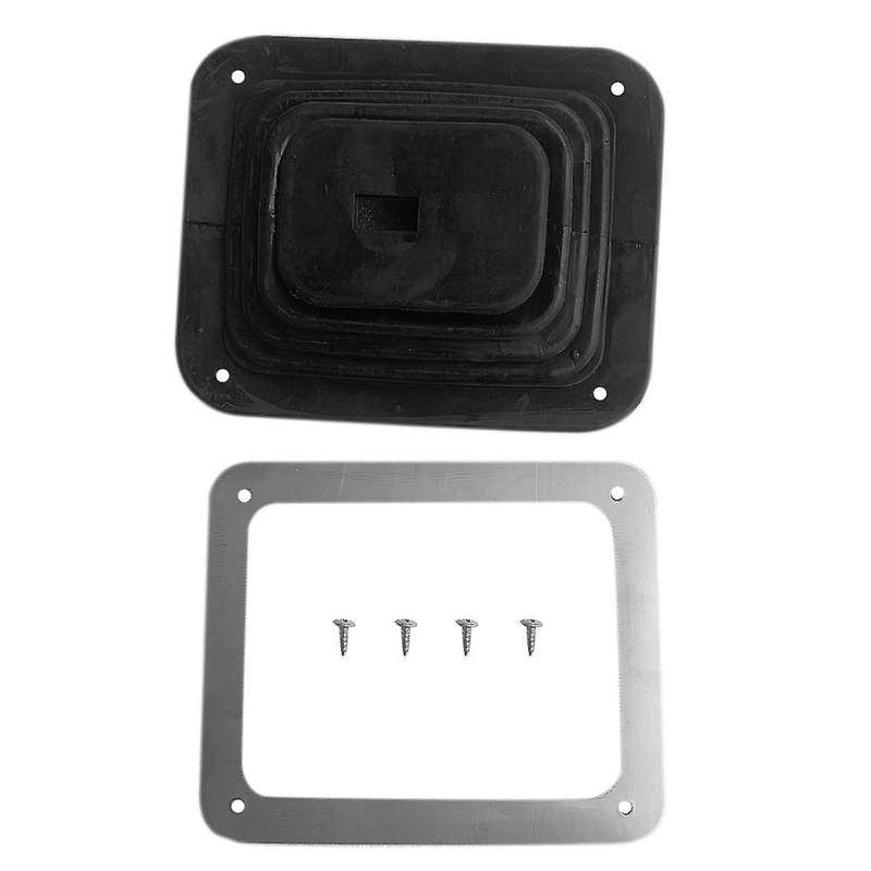 Car Shift Dust Cover Rubber Shifter Boot with Chrome Plate
