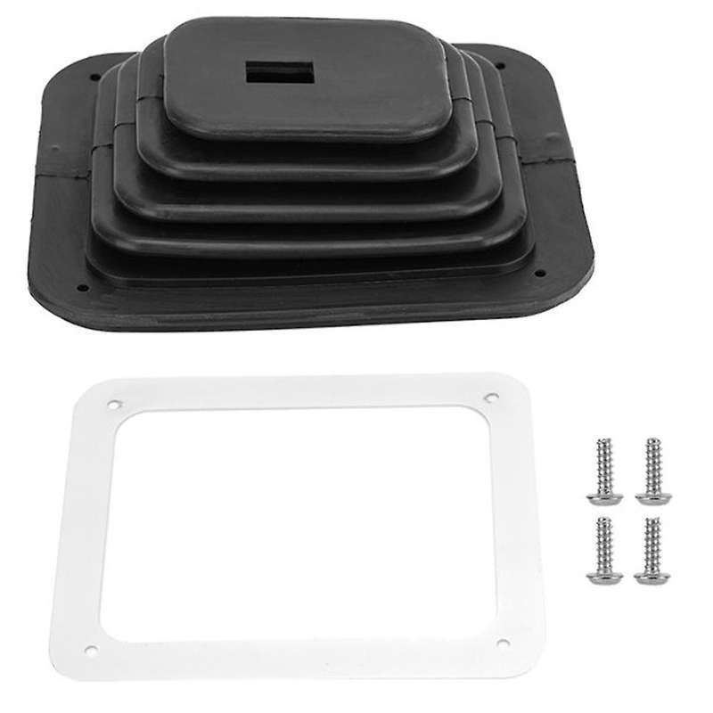 Car Shift Dust Cover Rubber Shifter Boot with Chrome Plate
