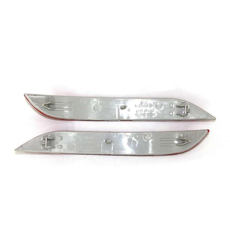Car Rear Bumper Reflector Strip Cover Trim, Left+right 2pcs