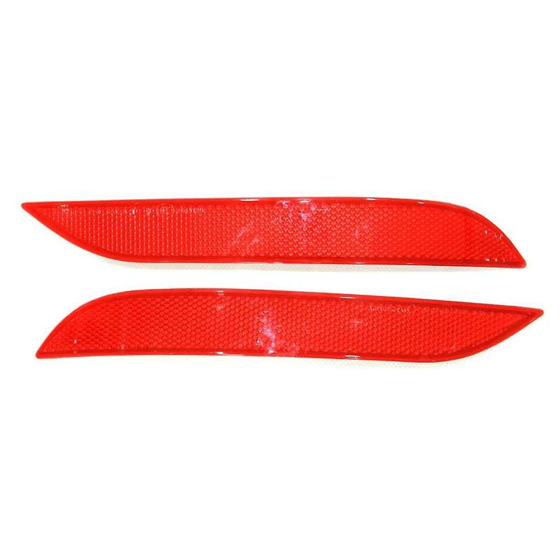 Car Rear Bumper Reflector Strip Cover Trim, Left+right 2pcs