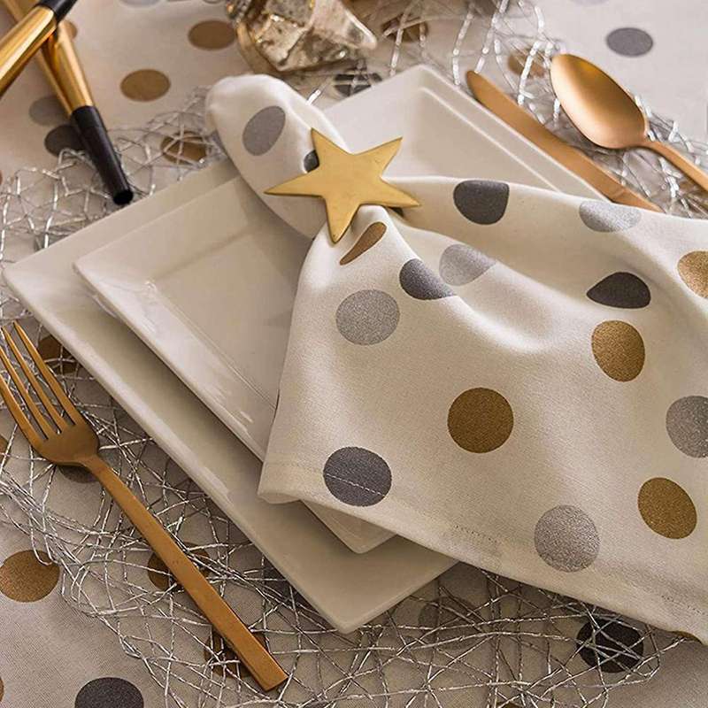 6 Pcs Five-pointed Star Napkin Ring for Holiday Parties, Dinners,etc