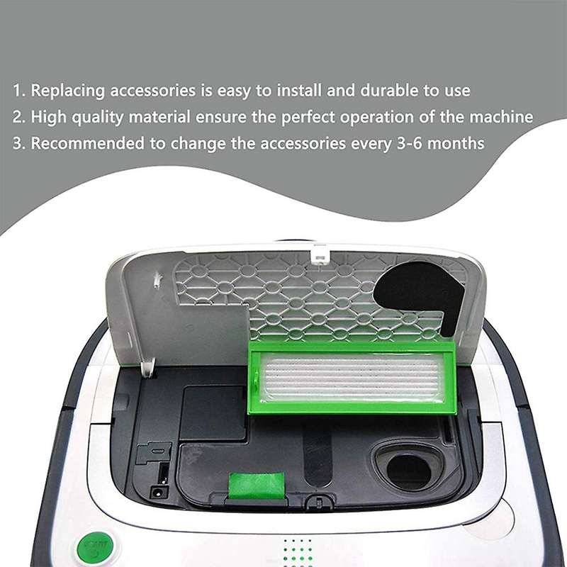 Replacement Parts Side Brushes Hepa Filter Compatible for Vorwerk