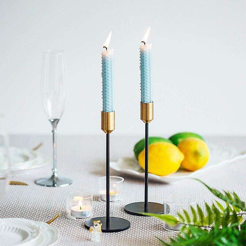 2 Pcs Dinning Candlestick Holder, Table Decorative Candle Holder