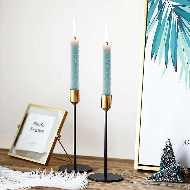 2 Pcs Dinning Candlestick Holder, Table Decorative Candle Holder
