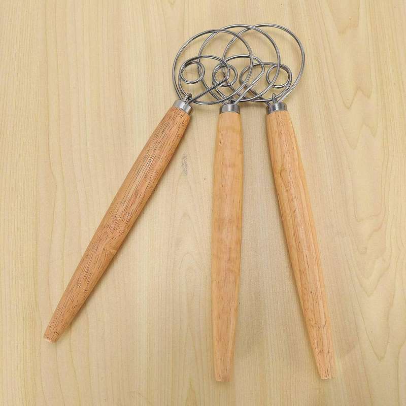 3 Pieces Danish Dough Whisk, Bread Mixer Blender, Stainless Stee