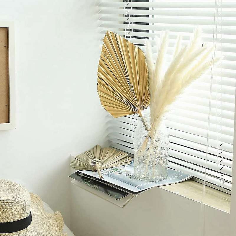 Dried Papapas Grass Decor Bouquet,dried Palm Leaves for Home Decor