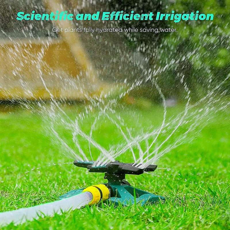 Lawn Sprinklers,5-in-1 Lawn Sprinkler 360-degree Rotation, 5 Arms, B