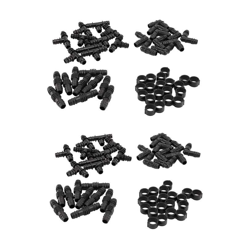 2x Irrigation Fittings Kit for 1/2inch Tubing- Barbed Connectors Drip