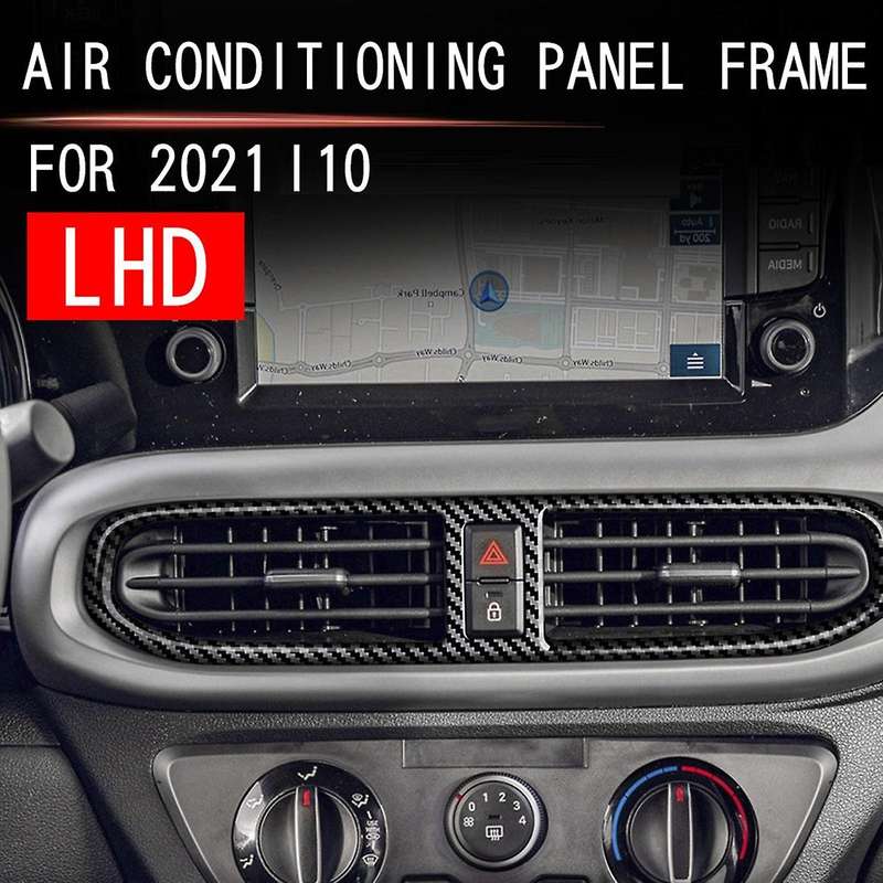 3pcs Front Air Conditioning Vent Outlet Trim Cover Frame Sticker