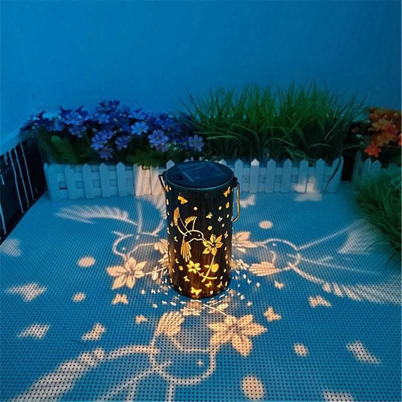 Solar Light Chandelier Bird Projection Lamp(with Ground Plug)