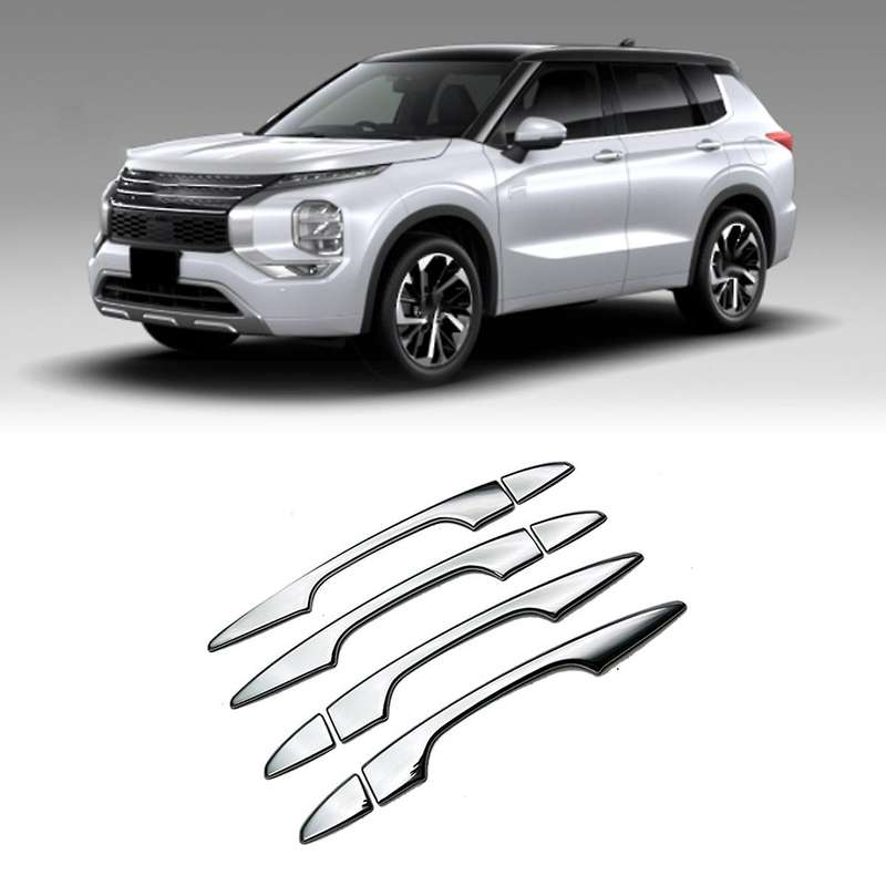 For Mitsubishi Outlander 2022 Exterior Door Handles Trim Cover Abs