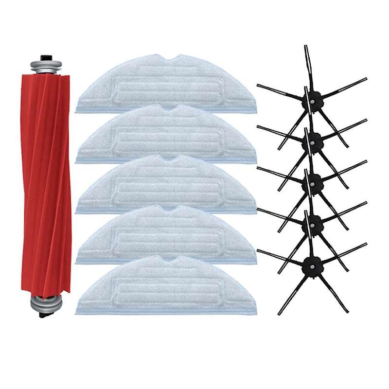 Main Brush Mop Cloths for Xiaomi Roborock T7s T7plus T7splus S7-black