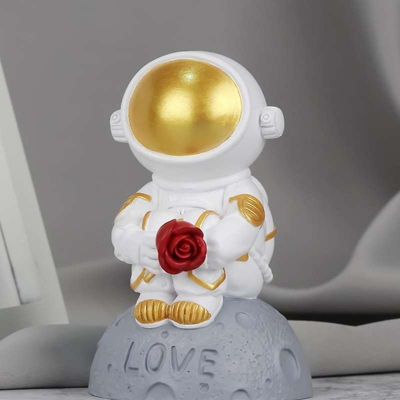 Nordic Astronaut Figurine Resin Sculpture Home Decoration Gift A