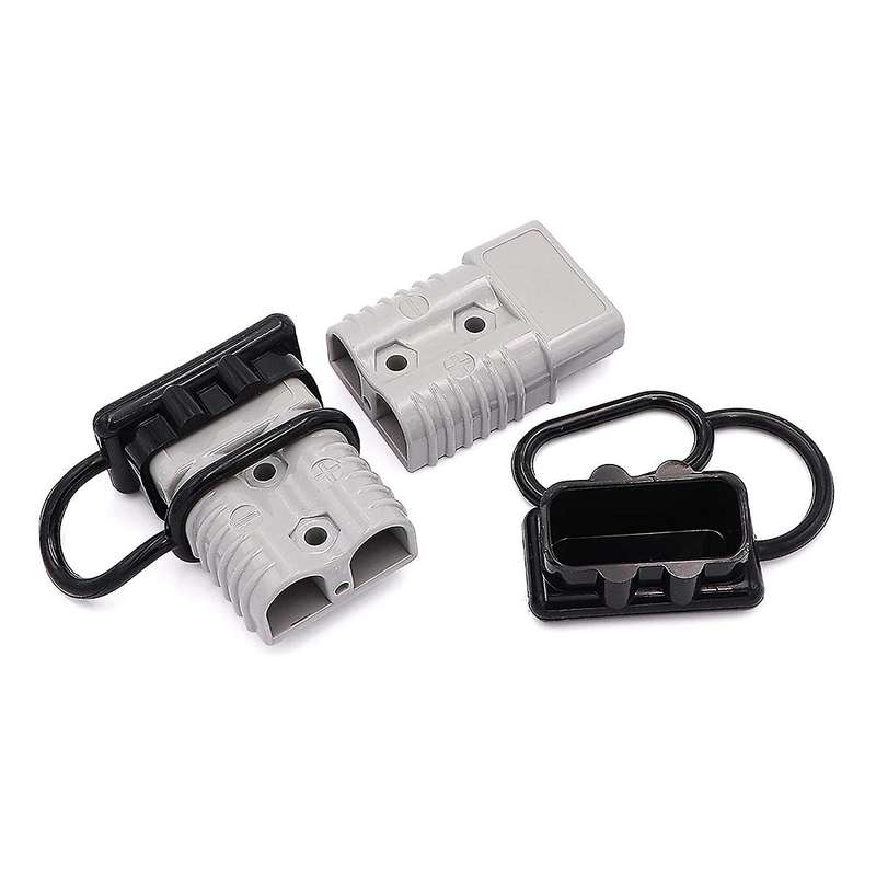 2pcs 175a 1/0 Awg Battery Power Connector Kit for Atv Winch Gray