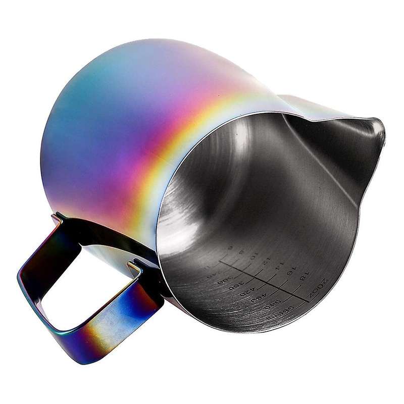 20 Oz Milk Frothing Pitcher with Decorating Art Pen, Colorful