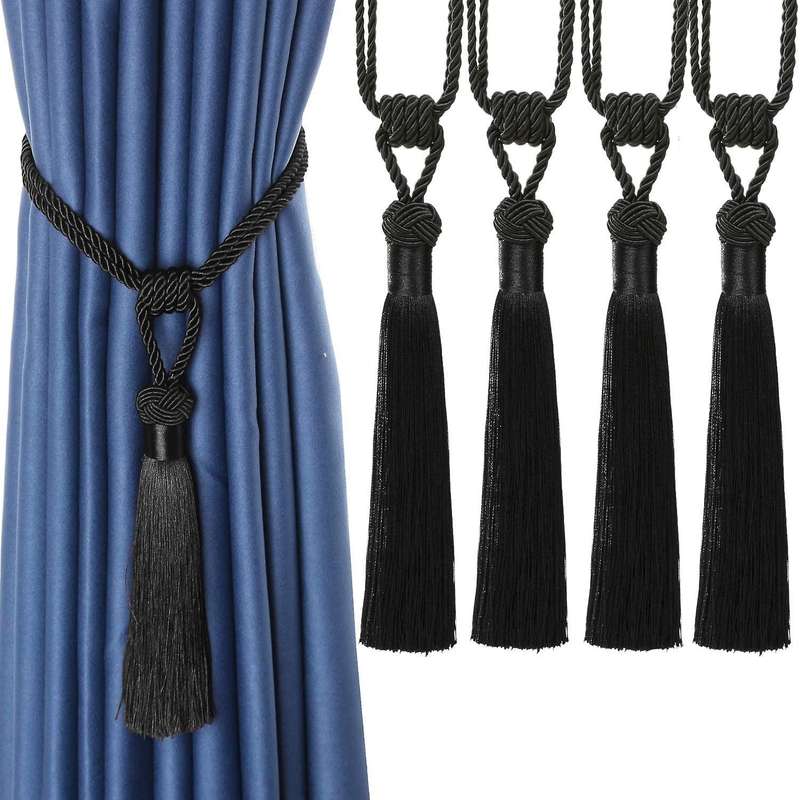 4pcs Curtain Tassels Curtain Rope Curtain Tiebacks Window Decor -c