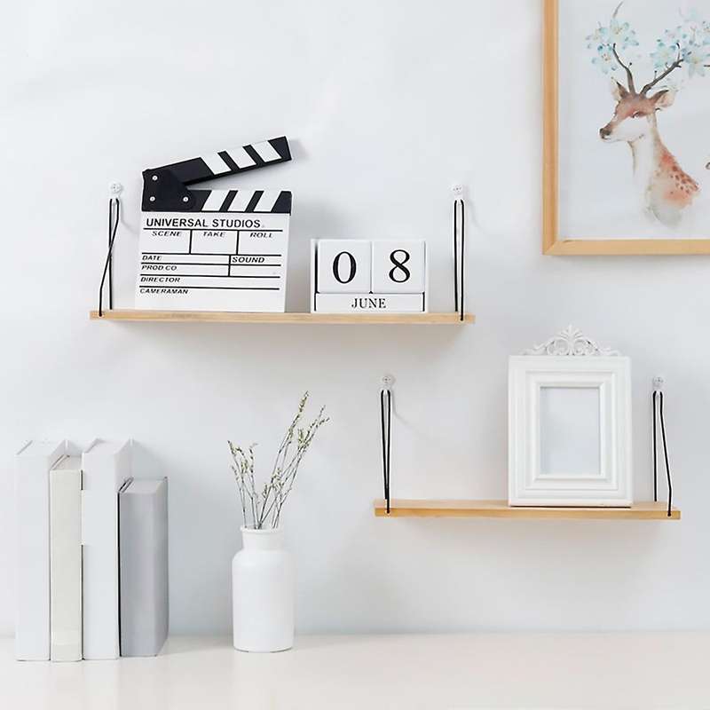 Wall Shelf Wooden Wall Hanging Shelf Floating Shelving Decorative B