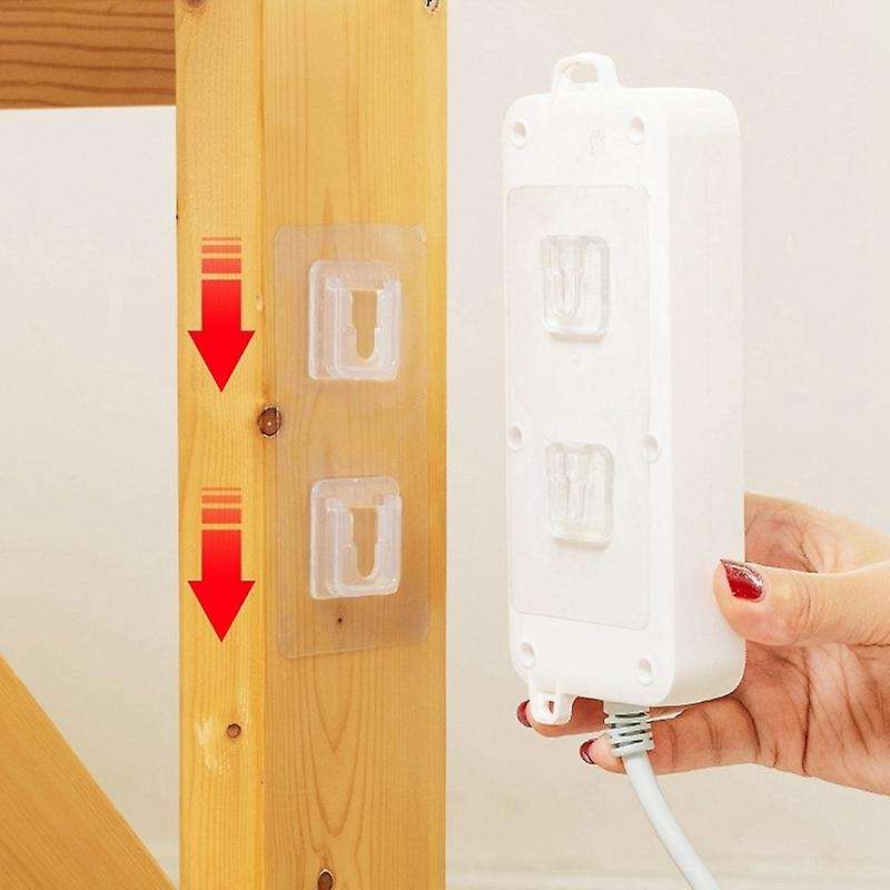 Multi-purpose Hooks 50 Pairs Double-sided Adhesive Wall Hooks