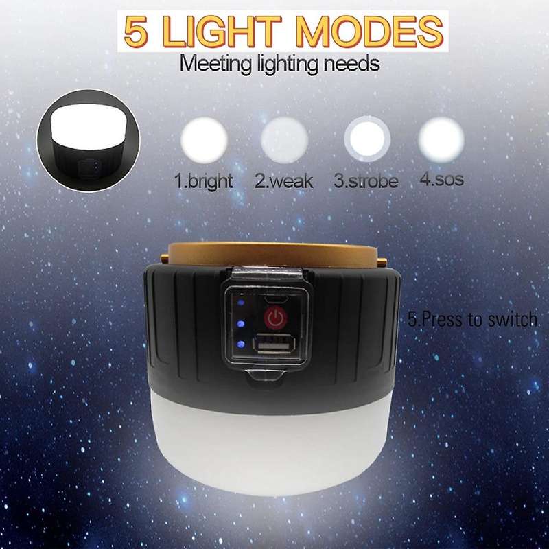 Camping Lamp Led Usb Rechargeable,remote Lighting Solar Lamp