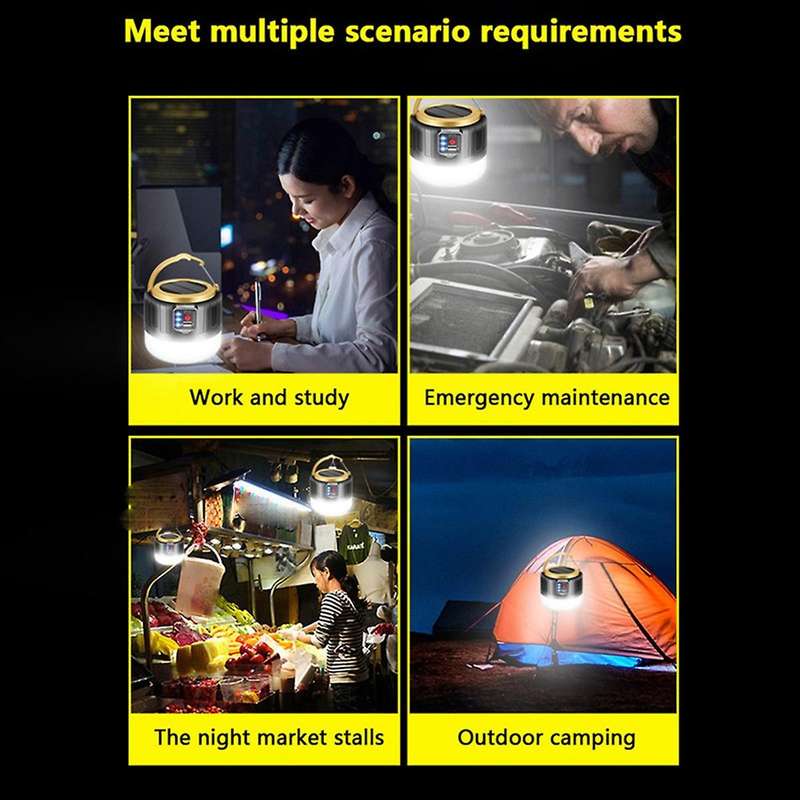 Camping Lamp Led Usb Rechargeable,remote Lighting Solar Lamp