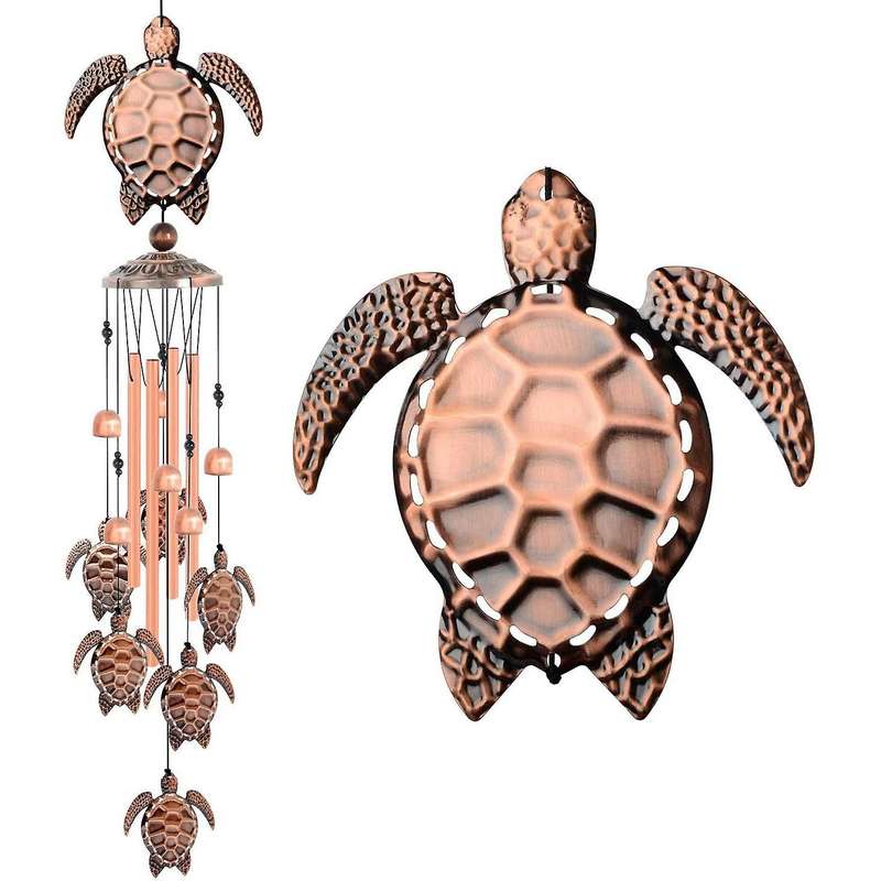 Sea Turtle Sympathy Wind Chimes Outdoor Gifts for Garden Decorations