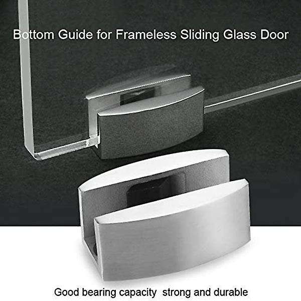 2pcs Stainless Steel Floor Guide for Sliding Glass Doors Guide