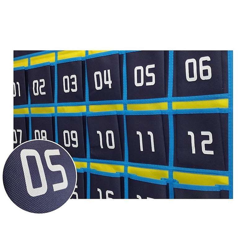 42 Numbered Pockets Chart Cell Phone Hanging Organizer for Classroom