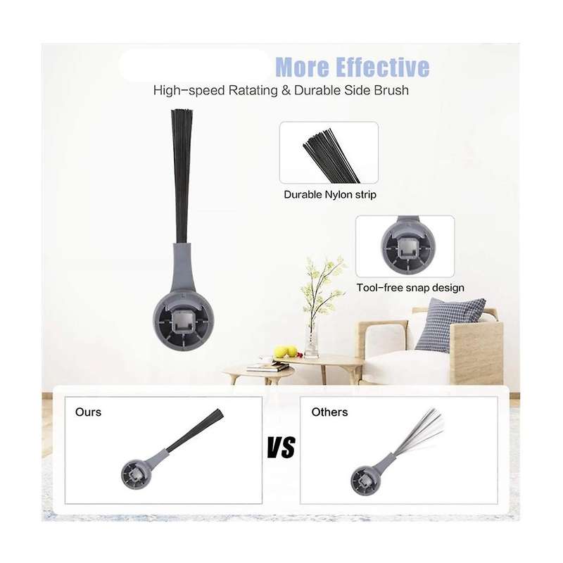Vacuum Cleaner Edge Brush Accessories (10 Pairs)