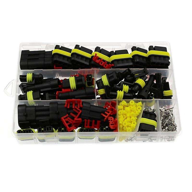 352pcs Hid Waterproof Connectors 1/2/3/4 Pin 26 Sets Harness 12a