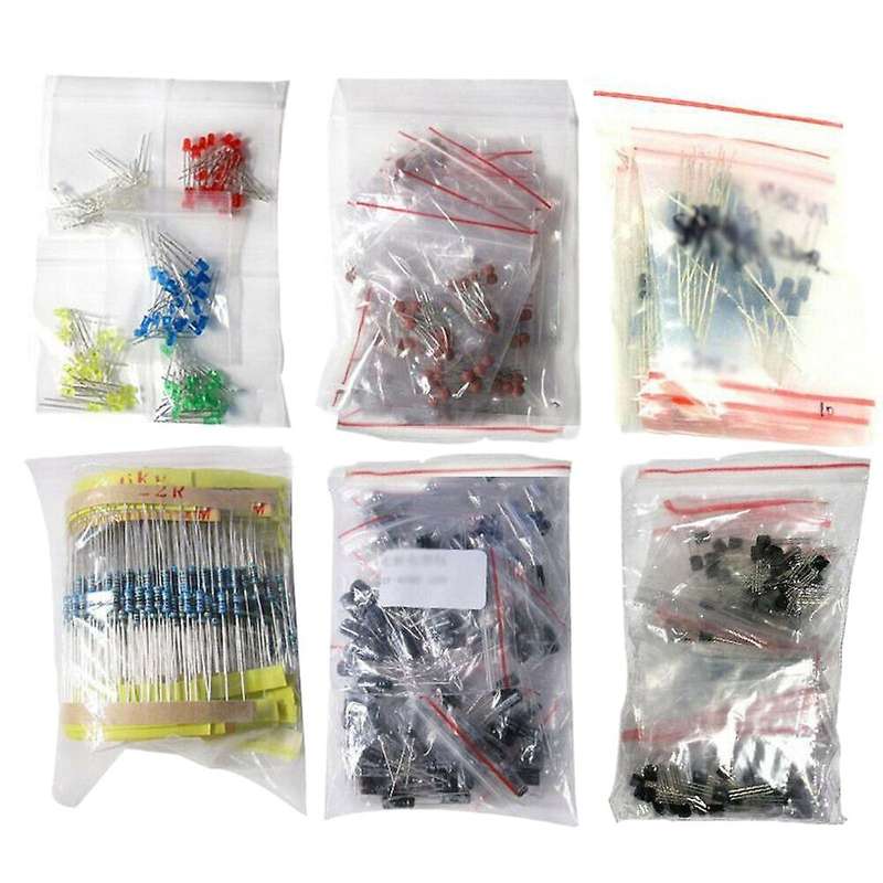 Electronic Components Led Diode Transistor Capacitor Resistance Kit