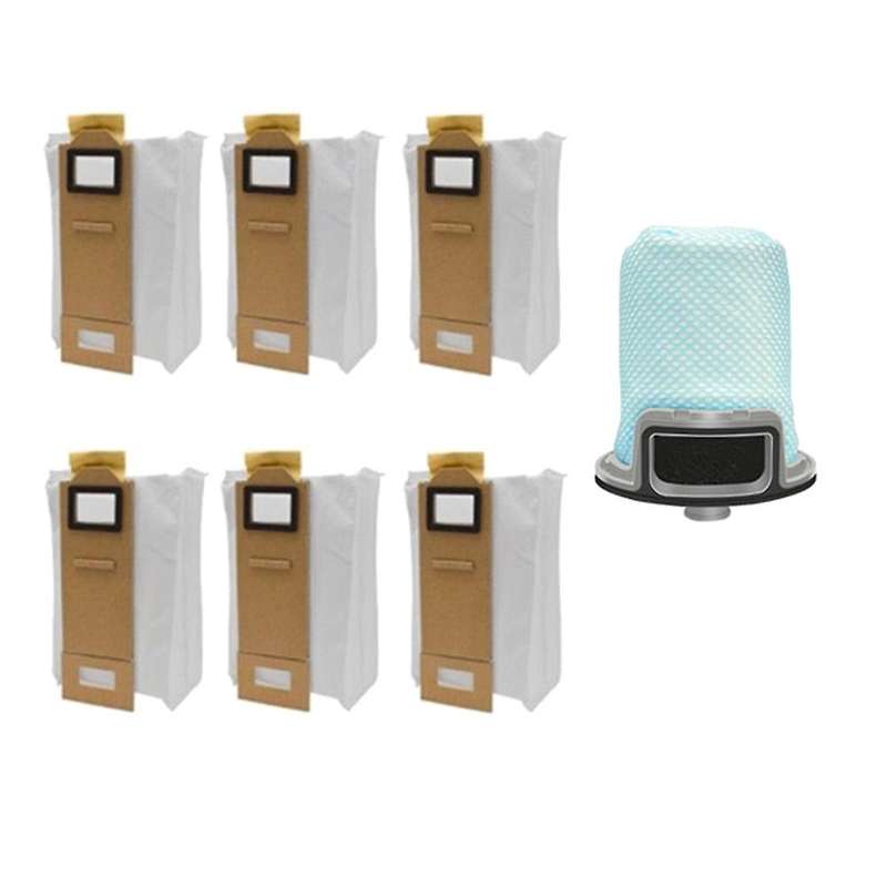 Vacuum Bags and Auto-empty Dock Front Filter for Roborock S7 T7s