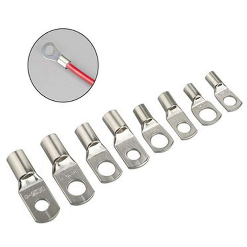 220pcs Copper Cable Lug Ring Terminal Kit Box Sc4-sc25 Tinned Cable
