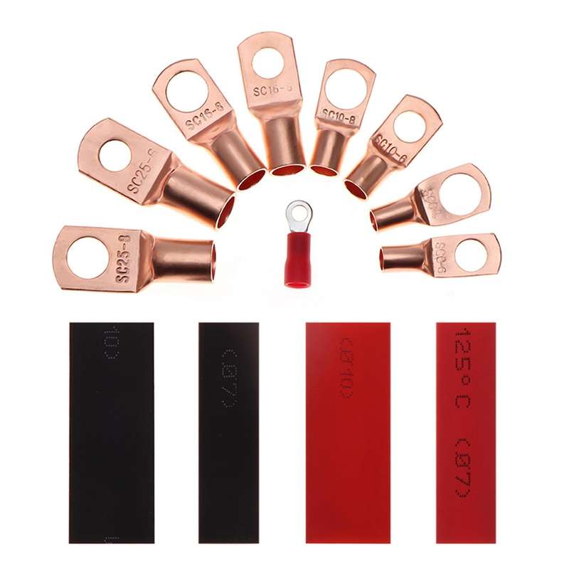 Copper Wire Terminal Connector, Heavy-duty Battery Closed End Tube