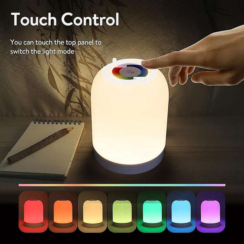 Led Bedside Lamp, Table Lamp, Touch Dimmable, 3 Brightness