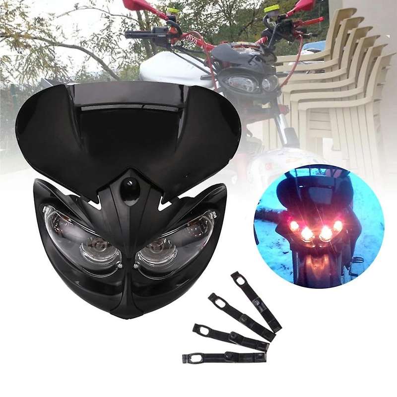 Fairing Head Light High / Low Beam Motorcycle Dual Headlight