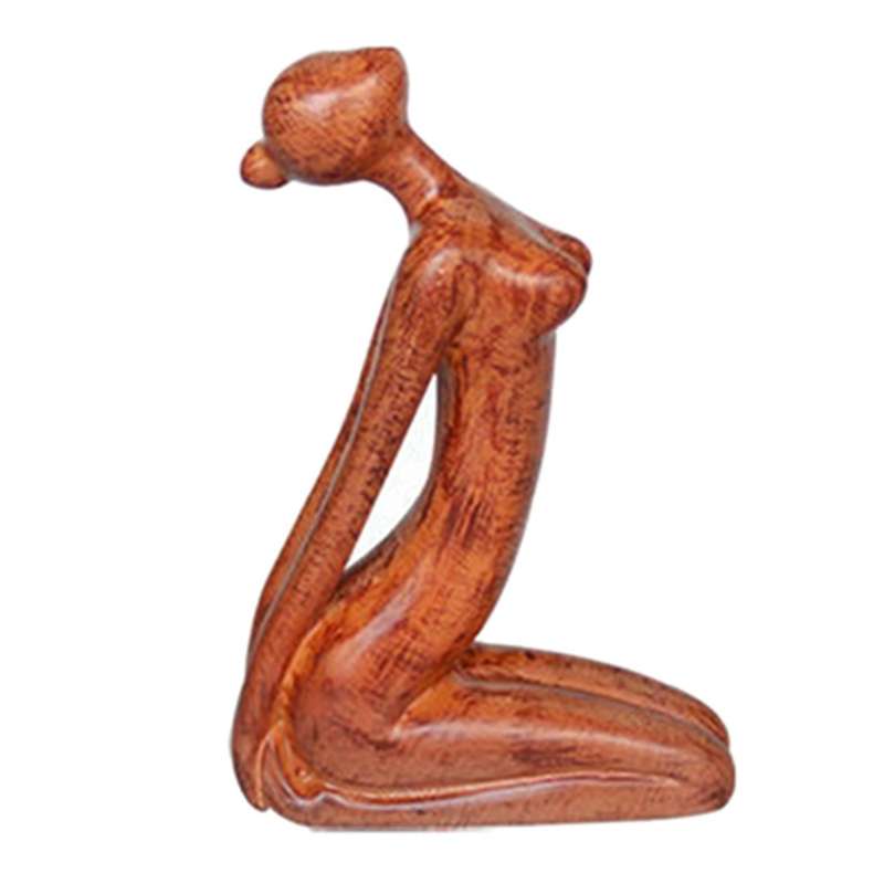 Yoga Gymnastics Lovers Gift Yoga Stretch Statue Resin Decoration E