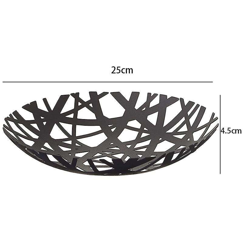 2498 Tower Fruit Bowl - Modern Kitchen Counter Basket Holder,black