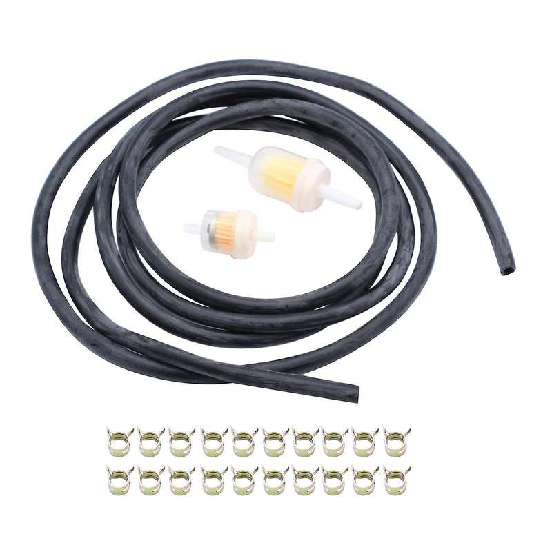3 Meters 1/4 Inch Id Fuel Line 20pcs 2/5 Inch Id Hose Clamps