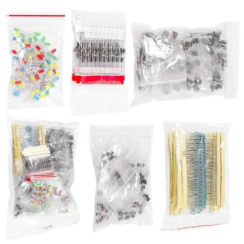 1390pcs Electronic Components Kit Led Diode Transistor Capacitor