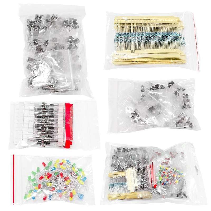 1390pcs Electronic Components Kit Led Diode Transistor Capacitor