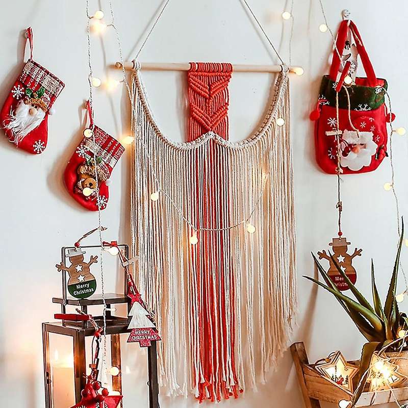 Macrame Wall Hanging Boho Decor Bohemian for Home Living Room Dorm
