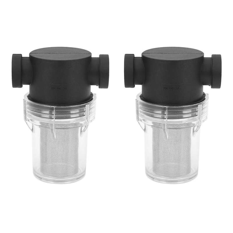 2x Car Washing Filter 1/2 Inch Inline Mesh Strainer Water Pump